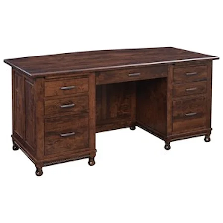Customizable Solid Wood Executive Desk